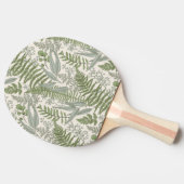 Grünes Blattmuster Tischtennis Schläger (Seitenansicht)