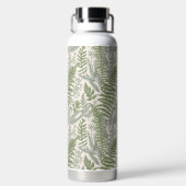 Grünes Blattmuster Trinkflasche (Rückseite)