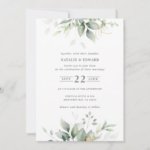 grünes Blattwerk mit Wasserfarbe