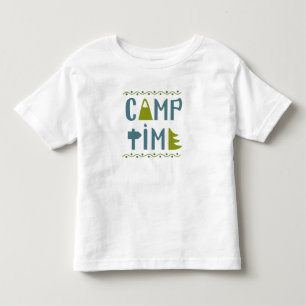 Grünes Blaues Camp Zeit Natur T-Shirt