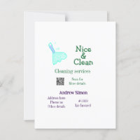 Grünes blaues gitter sauberes Mopp Name q r b