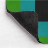 Grünes/blaues kariertes Mousepad (Ecke)