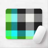 Grünes/blaues kariertes Mousepad (Mit Mouse)