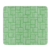 Grünes Blockglas Schneidebrett (Vorderseite)
