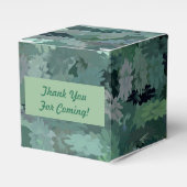 Grünes Blumenband Geschenkschachtel (Vorderseite)