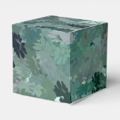 Grünes Blumenband Geschenkschachtel (Rückseite)