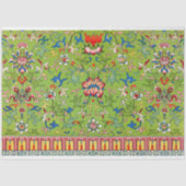 Grünes Blumendekutangewebe Seidenpapier (Vorderseite)