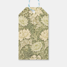 Grünes Blumendesign von Wm Morris - Viel Spaß! Geschenkanhänger