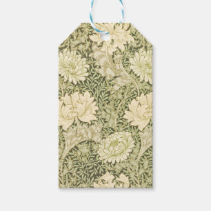 Grünes Blumendesign von Wm Morris - Viel Spaß! Geschenkanhänger