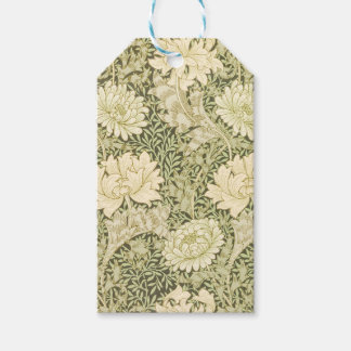 Grünes Blumendesign von Wm Morris - Viel Spaß! Geschenkanhänger