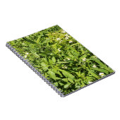 Grünes Blumenfeld Notizblock (Rechte Seite)