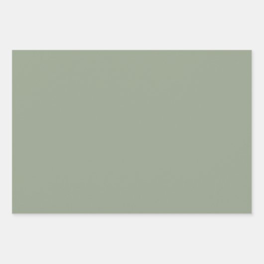 Grünes Blumengeschenk Geschenkpapier Set (Vorderseite 2)