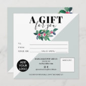 Grünes, blumengeschmücktes Winterquartier Logo (Vorne/Hinten)