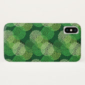 Grünes Blumenmuster Case-Mate iPhone Hülle (Rückseite (Horizontal))