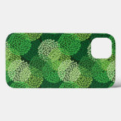 Grünes Blumenmuster Case-Mate iPhone Hülle (Rückseite (Horizontal))