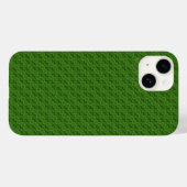 Grünes Blumenmuster Case-Mate iPhone Hülle (Rückseite (Horizontal))