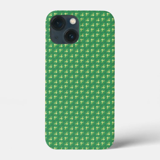 Grünes Blumenmuster Case-Mate iPhone Hülle (Rückseite)