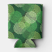 Grünes Blumenmuster Dosenkühler (Vorderseite)