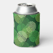 Grünes Blumenmuster Dosenkühler (Kanne Rückseite)