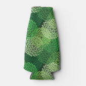 Grünes Blumenmuster Flaschenkühler (Vorderseite)