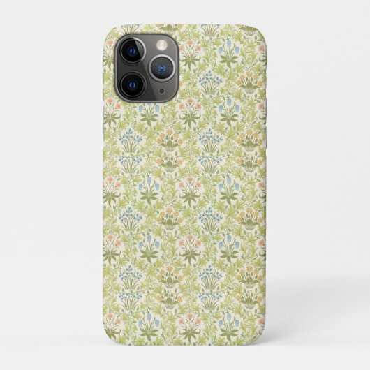 Grünes Blumenmuster Mädchen Frauen Case-Mate iPhone Hülle (Rückseite)