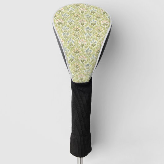 Grünes Blumenmuster-Mädchen-Frauen Golf Headcover (Vorderseite)