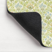Grünes Blumenmuster Mädchen Frauen Mousepad (Ecke)