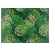 Grünes Blumenmuster Schneidebrett (Vorderseite)