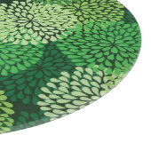 Grünes Blumenmuster Schneidebrett (Ecke)