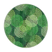 Grünes Blumenmuster Schneidebrett (Vorderseite)