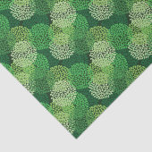 Grünes Blumenmuster Seidenpapier (Ausschnitt)