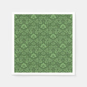 Grünes Blumenmuster Serviette (Vorderseite)