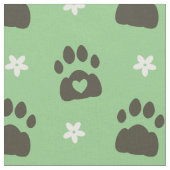 Grünes Blumenmuster Stoff (Nahaufnahme)