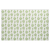 Grünes Blumenmuster Stoff (Fat Quarter (45,7 x 55,9 cm))