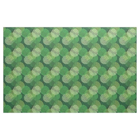 Grünes Blumenmuster Stoff (Fat Quarter (45,7 x 55,9 cm))