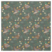 Grünes Blumenmuster Stoff (Muster)