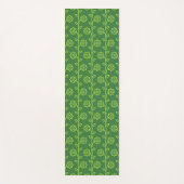 Grünes Blumenmuster Yogamatte (Vorderseite)