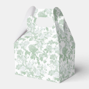 Grünes Blumenschmuck-Rosen im französischen Chinoi Geschenkschachtel
