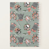 Grünes Blumenskelett Planer (Rückseite)