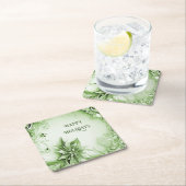 Grünes Blumenweihnachtsbuch - Untersetzer (Vor Ort)