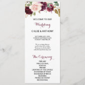 Grünes Blush Burgund Blumenzwiebelprogramm Programm (Vorderseite)