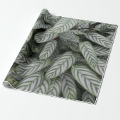 Grünes botanisches Blattmuster-Wrap-Papier Geschenkpapier (Ungerollt)