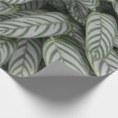 Grünes botanisches Blattmuster-Wrap-Papier Geschenkpapier (Ecke)