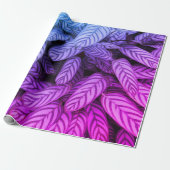 Grünes botanisches Blattmuster-Wrap-Papier Geschenkpapier (Ungerollt)