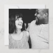 Grünes botanisches Foto Hochzeit Invita Einladung (Rückseite)