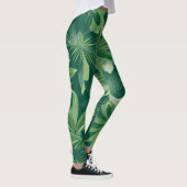 Grünes botanisches Leaf-Leggings Leggings (Rechts)