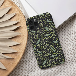 Grünes Botanisches Muster des zarten Frühlings iPhone 16 Hülle