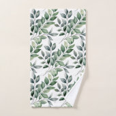 Grünes Botanisches Naturhandtuch Set (Handtuch)