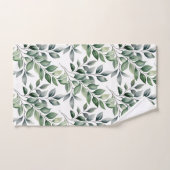 Grünes Botanisches Naturhandtuch Set (Handtuch)