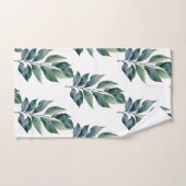 Grünes Botanisches Naturhandtuch Set (Handtuch)